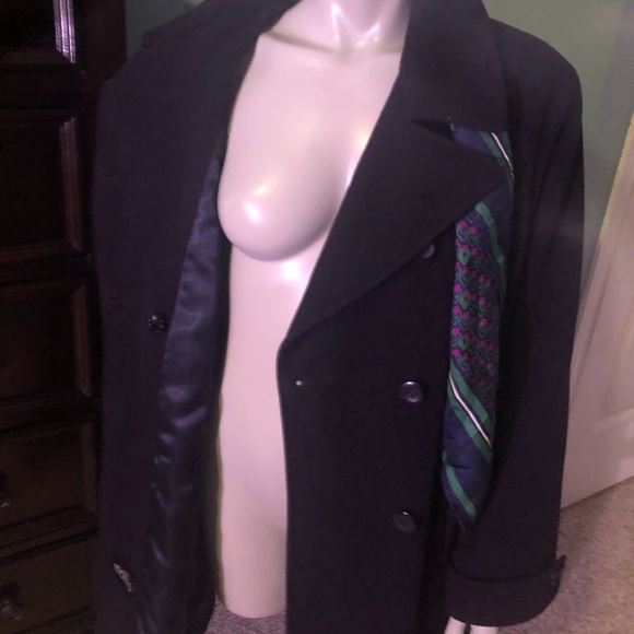 Mallia navy wool blend pea coat Size 16 - Picture 5 of 16